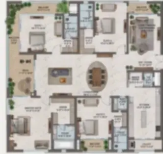 MSN Neopolis Apartment 3 BHK Type 2 floor plan by MSN Realty located at Neopolis, Hyderabad Telangana