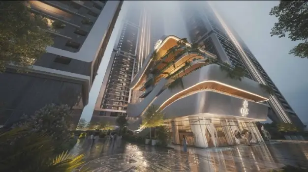 MSN Neopolis Apartment cluhouse downside up view by MSN Realty located at Neopolis, Hyderabad Telangana